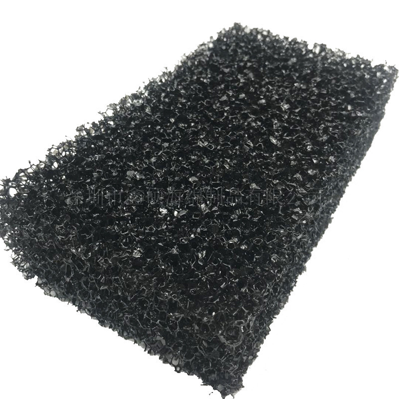 水族过滤生化棉硬质滤材鱼缸清理棉过滤棉黑色爆破棉