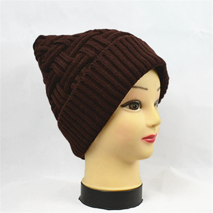 Demi-season woolen keep warm fleece knitted hat, Korean style