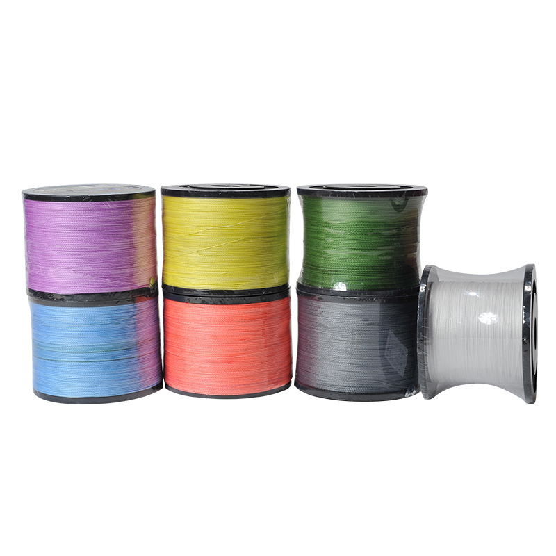 Wild Well 4-woven PE cable de pesca tejido de alta resistencia PE cable de lanzamiento de red Road línea de pesca de mar asiático línea principal al por mayor
