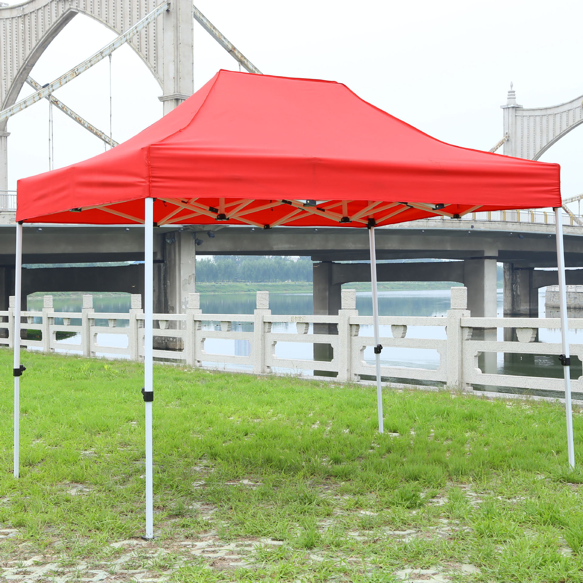 厂家批发1.2米高2*3米旅游帐篷 户外折叠遮阳棚展销广告四角帐篷