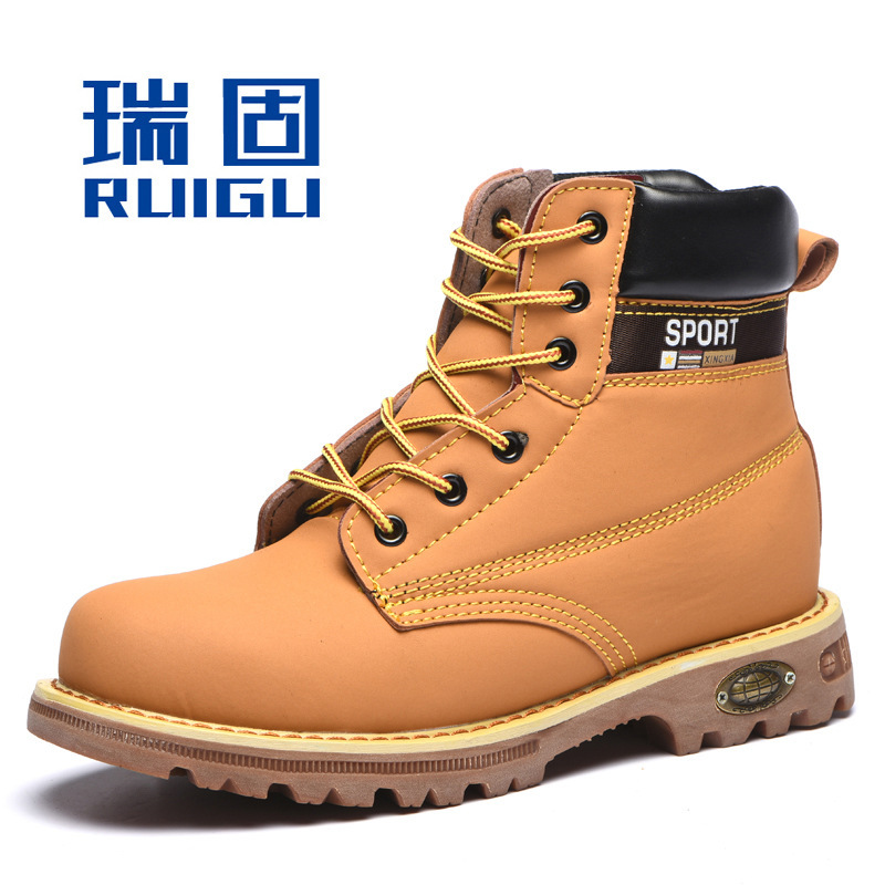 Autumn New Labor protection shoes safety protection shoes high-top wear-resistant oil-resistant non-slip labor protection shoes manufacturers main wholesale