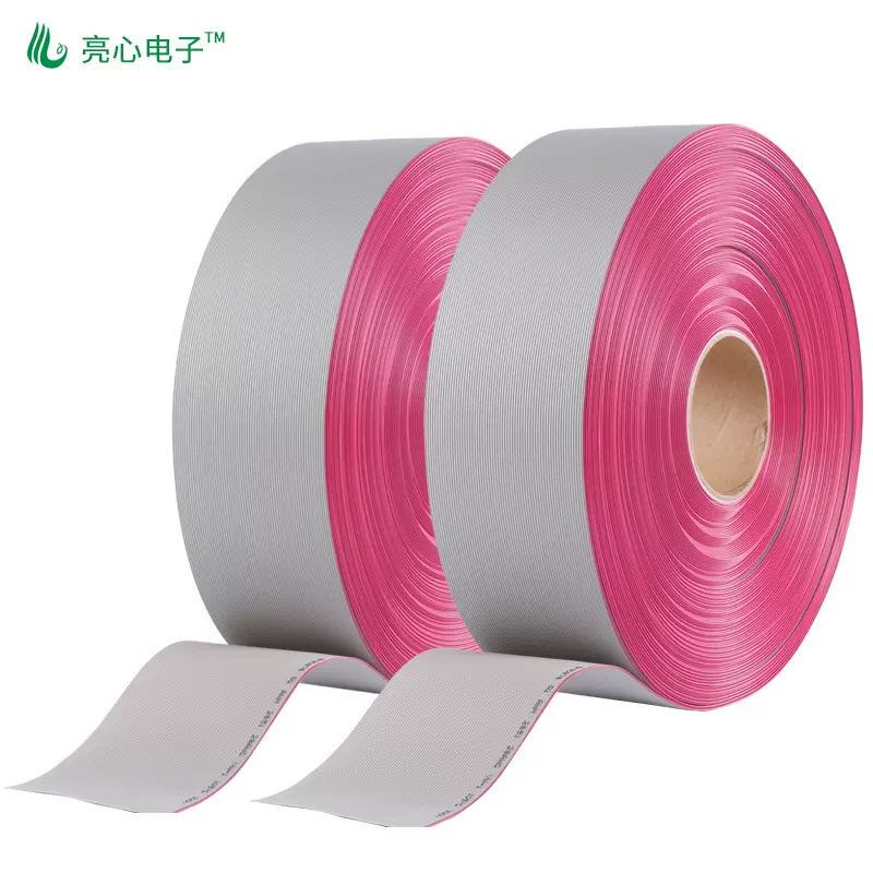 厂家UL2651红边灰排线28awgPH1.27软排线0.12TS镀锡铜2-64P