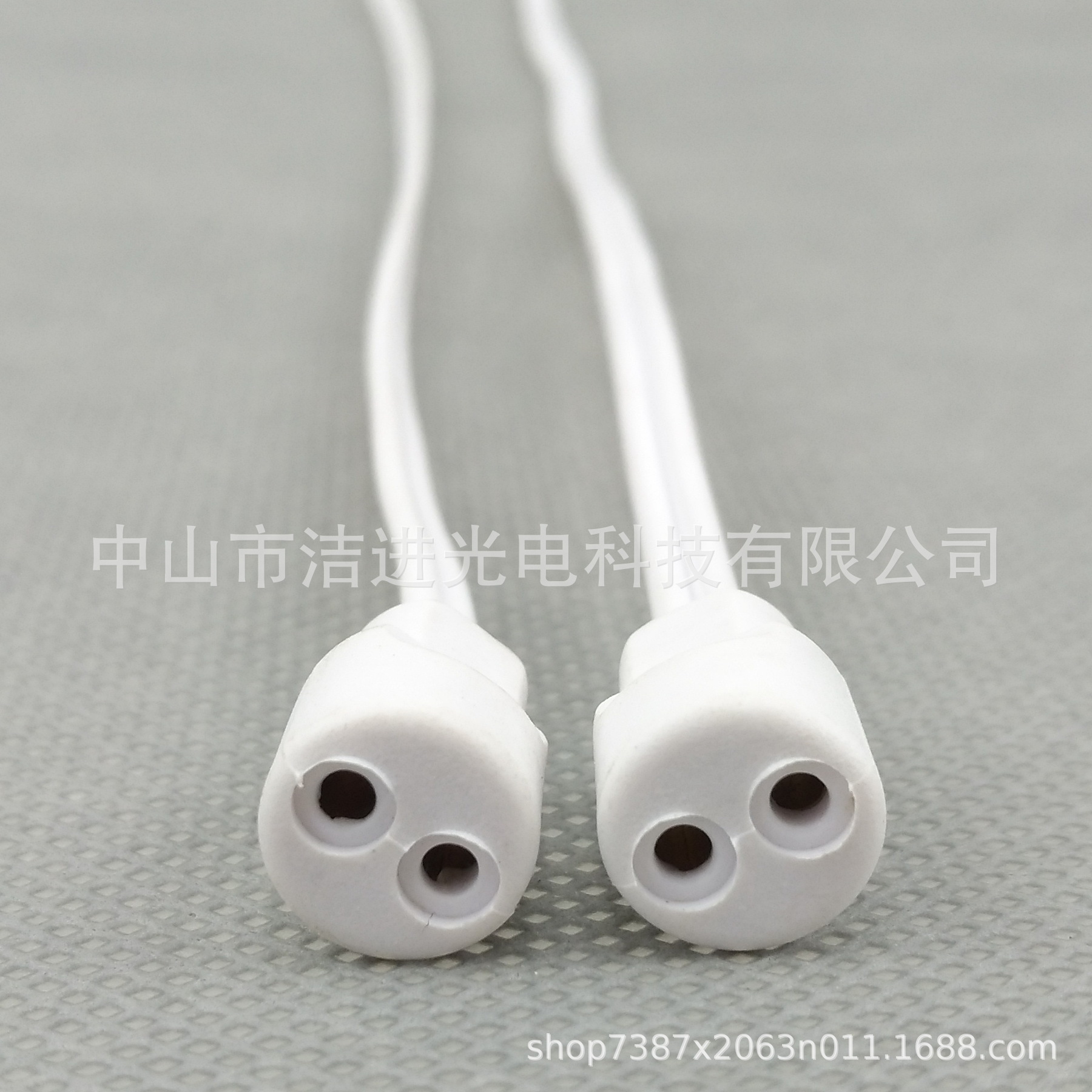 T5圆头连体灯管连接线 T5日光灯管灯箱线 直插G13接头老化测试线