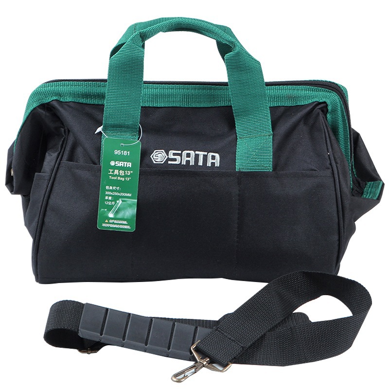 世达95181 多功能加厚尼龙家电脑维修13英寸电工包工具袋背包耐磨