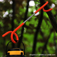 Outdoor camping canopy pole camp lamp gas lamp hook tent light quick hang lamp stand lamp pole pig tail hook rack