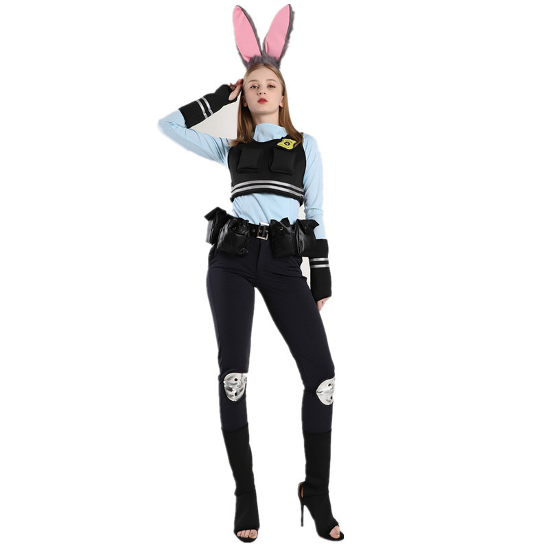 Halloween adult children parent-child anime game Mad Zootopia Judy Rabbit COS clothing wholesale