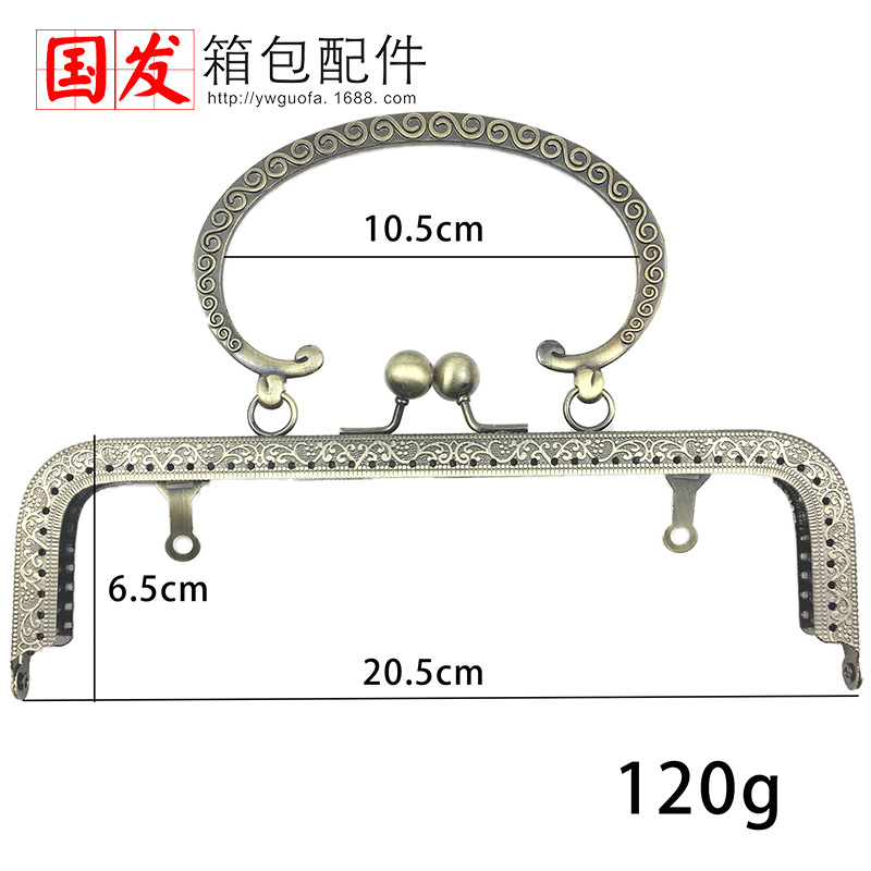 20cm relieve cuadrado en forma de C mano mano oro gran S mano mano bronce oro ligero