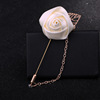 Golden suit, brooch lapel pin suitable for men and women, long chain