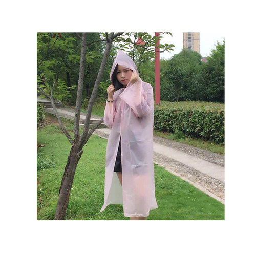 Disposable thickened adult raincoat, outdoor hiking hooded rope poncho, tourist attraction rafting protective raincoat