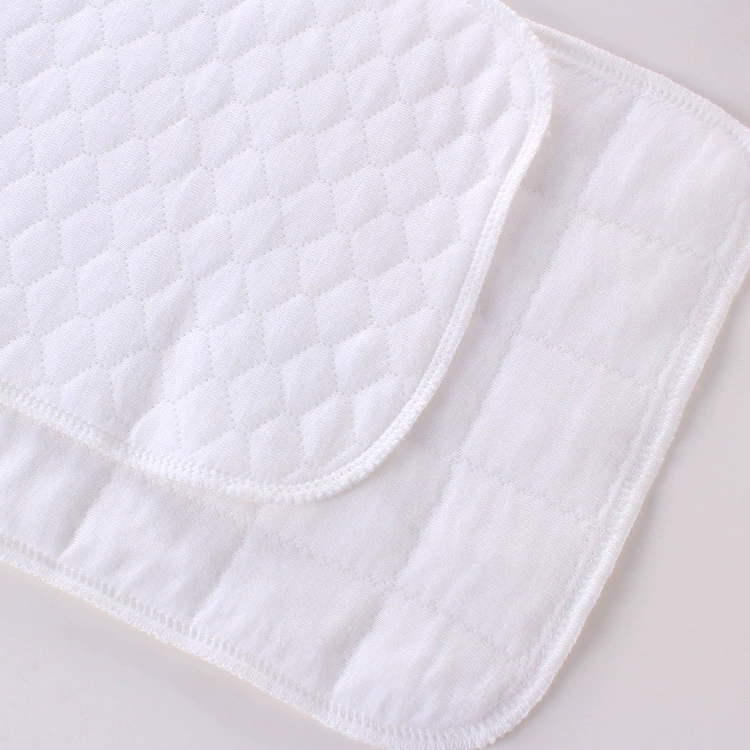 Newborn Ecological Cotton Diapers (Cloth) — Folded 42×20 cm, Packable 20 pcs, White/Pink/Blue
