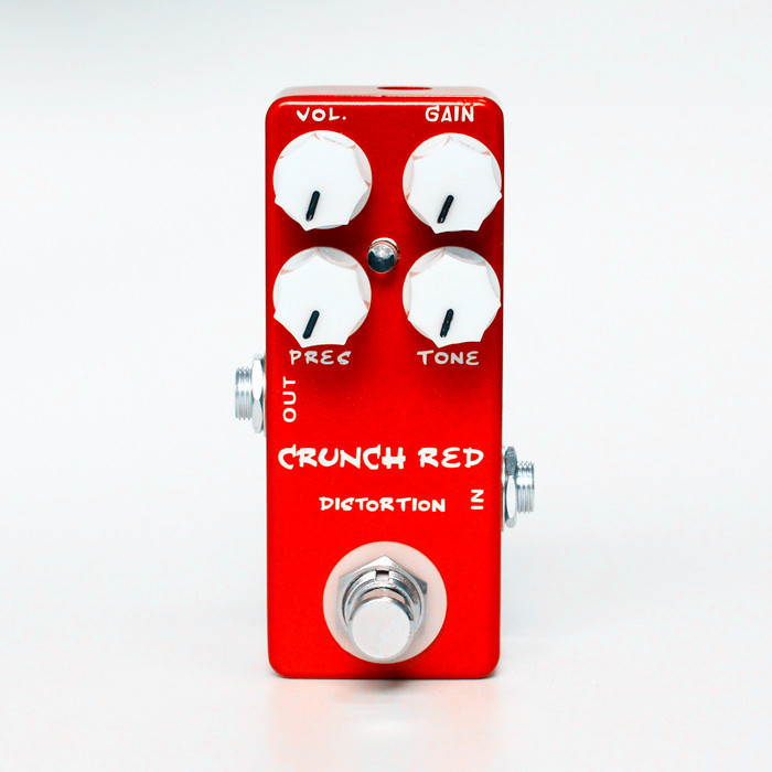 Instrumento musical efecto de guitarra CRUNCH RED DISTORTION fabricante al por mayor