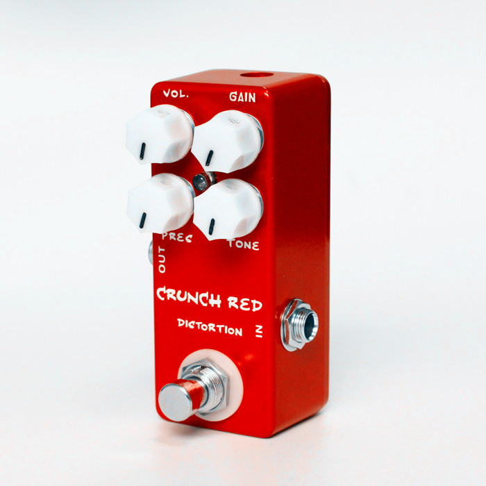 Instrumento musical efecto de guitarra CRUNCH RED DISTORTION fabricante al por mayor