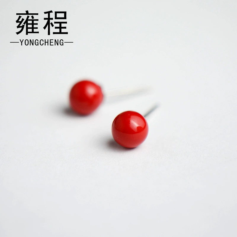 Organic earrings, silver 925 sample, Korean style