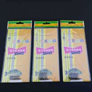 手工绑好海钓单钩鱼钩 丸世单钩成品海钓钩带刺鱼钩渔具用品批发
