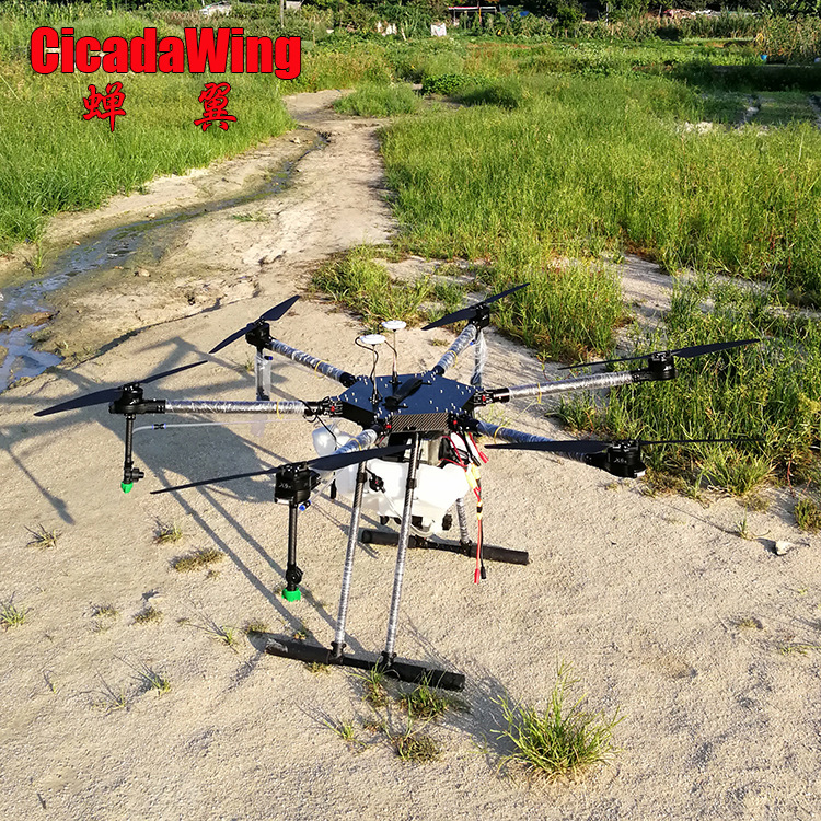 厂家 10公斤6轴 遥控喷农药 双GPS定位 植保无人飞机 蝉翼