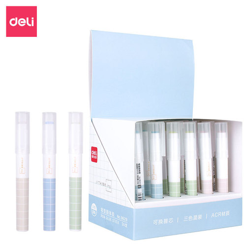 Deli pen-shaped solid glue replaceable core glue stick solid glue children's class viscosity glue stick 9629 glue stick