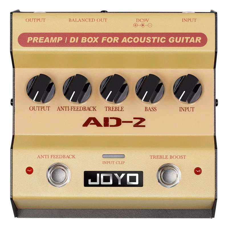 JOYO AD-2 оригинальный звуковой DI-бокс передняя платформа электрический бокс электрическая баллада деревянная гитара баланс одиночный блок эффект