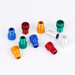 French to American tire adapter mountain bike pump accessories valve conversion head colored aluminum conversion tip