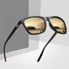 Street sunglasses, sports square retro glasses