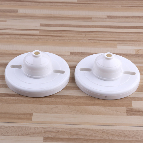 Round plastic hanging box 12cm bakelite high temperature resistant flat lamp base bottom box chandelier conversion box electrical engineering accessories