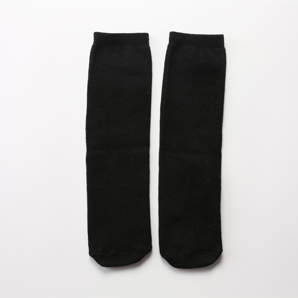 Calcetines de la pila de las mujeres calcetines del padre-hijo del estilo de muy buen gusto brillante del mediados de-becerro del color sólido calcetines del algodón de la moda del todo-fósforo del estilo japonés para los adultos y los niños