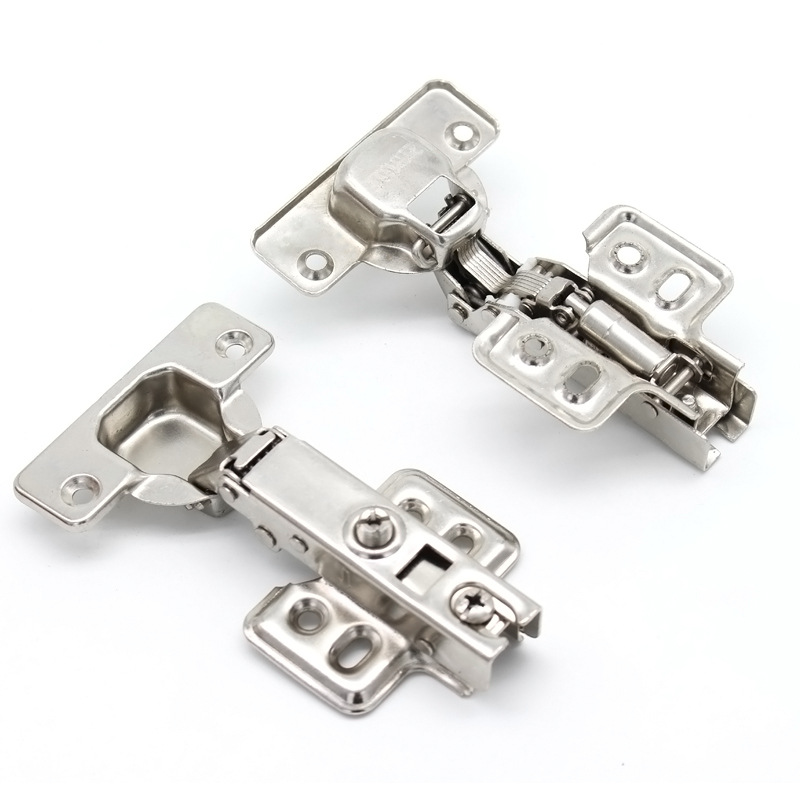 Jinrongda de alta calidad hidráulica superficial taza bisagra de amortiguación Mute bisagra de la puerta del gabinete cola abierta buen ajuste de la bisagra del tubo