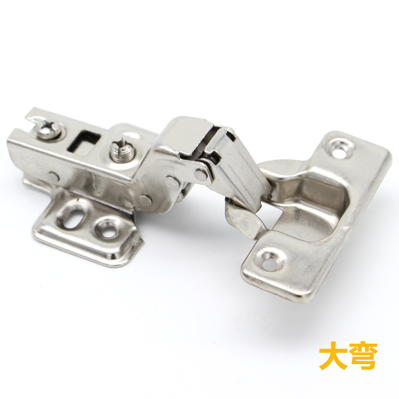 Jinrongda de alta calidad hidráulica superficial taza bisagra de amortiguación Mute bisagra de la puerta del gabinete cola abierta buen ajuste de la bisagra del tubo