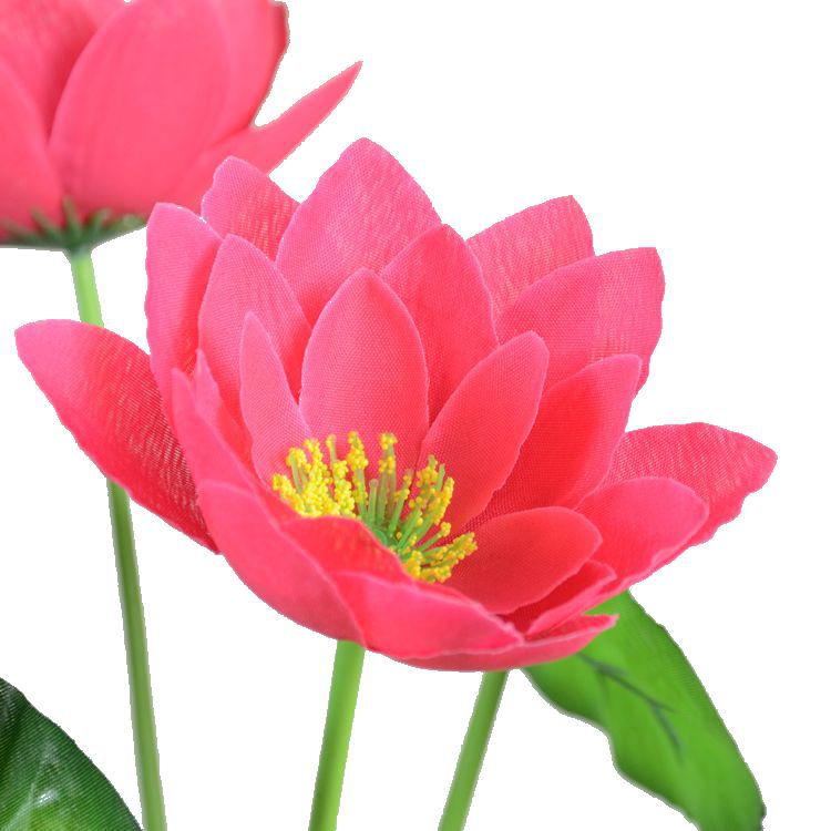 Fabricante de flores artificiales de pantalla de fotos Venta al por mayor de flores falsas baratas Sacrificio de flores de seda para Buda Loto falso 9 flores de loto artificiales