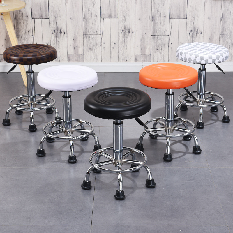 Origin supply bar chair rotating lifting bar stool iron round stool Taobao beauty stool a generation of hair
