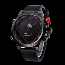 AMST艾美时智能男士军表多功能石英男士机芯外贸爆款夜视真皮手表