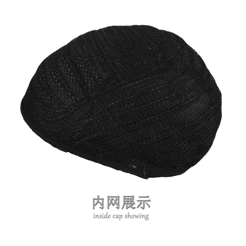 Stylish short hair with bangs for handsome men in Europe, America, and Korea, hairpiece and headcover