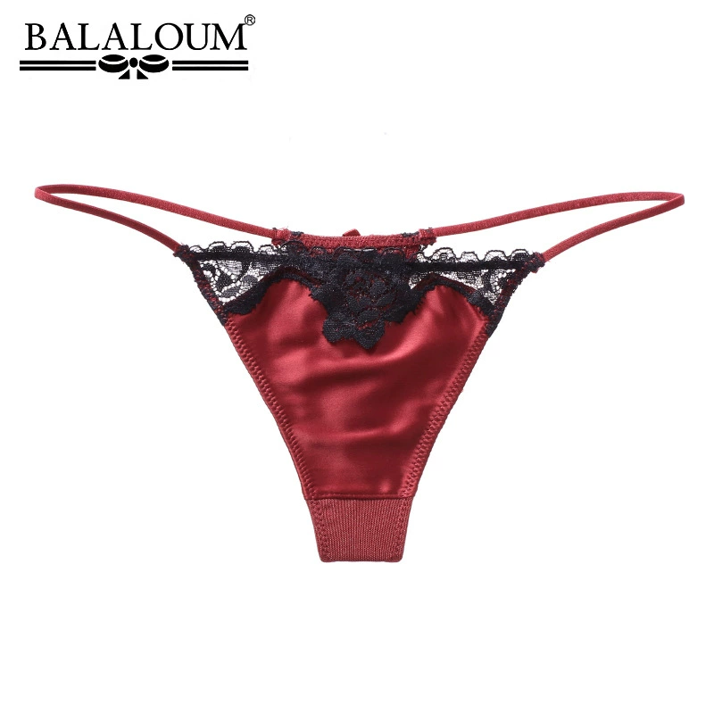 Laceless Ladies Panties (Balaloum), Satin Front with Lace Trim, Sizes S–XL