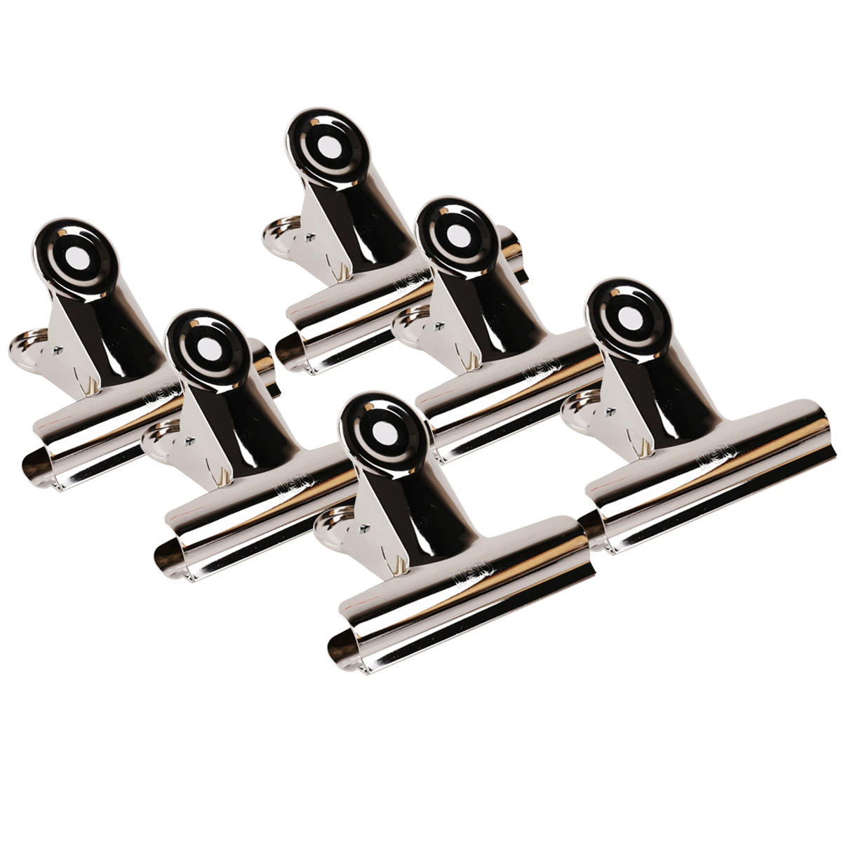 1 bag and 6 gains 9520 round iron ticket big ticket clamp stainless steel bill clip large 88mm