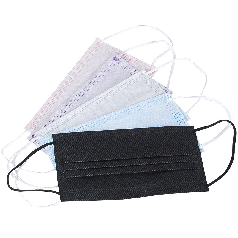 瑞诗一次口罩厂家供应冬季三层四层加厚透气易呼吸口罩黑个性批发