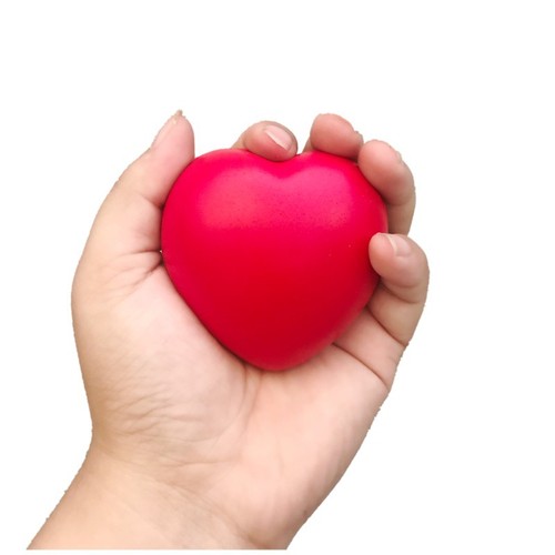 Heart-shaped PU rehabilitation grip ball grip trainer, rehabilitation equipment finger strength training