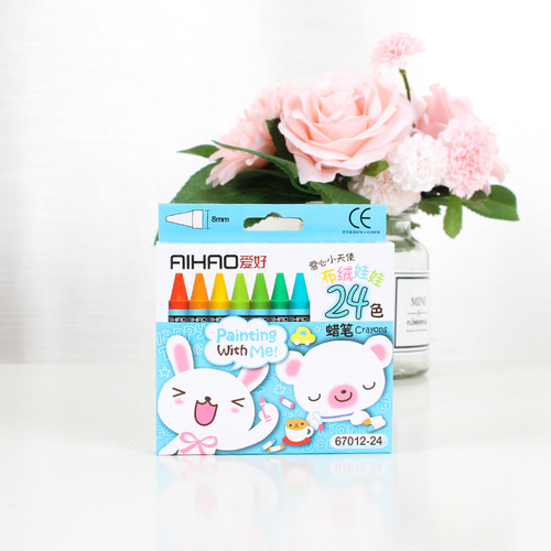Hobby 8 colors 12 colors 24 colors small crayons art supplies creative stationery crayon set children's painting tool pen