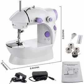 SM-202A型缝纫机家用缝纫机迷你电动衣车带灯刀 sewing machine