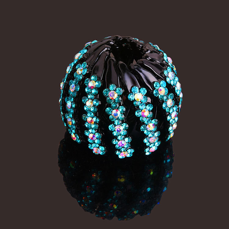Nuevo Nido de Pájaro updo artefacto bola perezosa cabeza pelo anillo Cola de Caballo pelo clip danza rhinestone tocado accesorios para el cabello horquilla para las mujeres