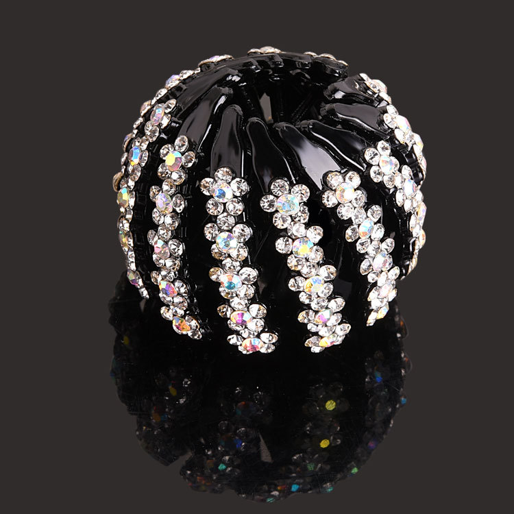 Nuevo Nido de Pájaro updo artefacto bola perezosa cabeza pelo anillo Cola de Caballo pelo clip danza rhinestone tocado accesorios para el cabello horquilla para las mujeres