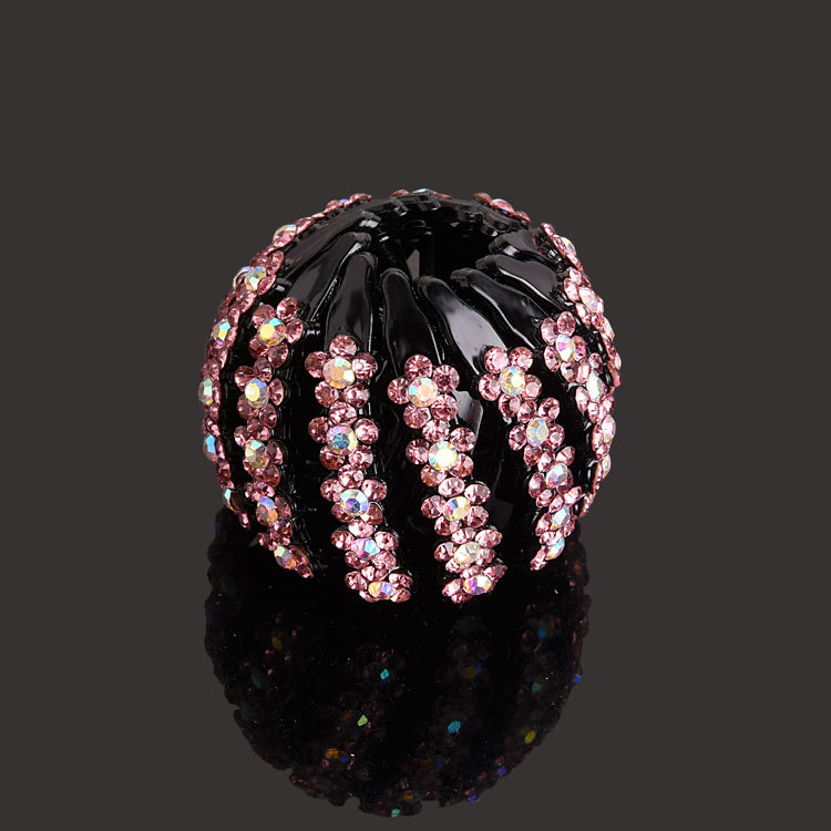 Nuevo Nido de Pájaro updo artefacto bola perezosa cabeza pelo anillo Cola de Caballo pelo clip danza rhinestone tocado accesorios para el cabello horquilla para las mujeres