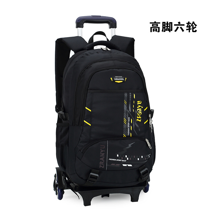 Mochila Escolar con Ruedas para Niños, Diseño de Peces Naturales, Reduce la Carga, para Niños y Niñas, Estudiantes de Primaria y Secundaria, Grados 3-6, Ligera