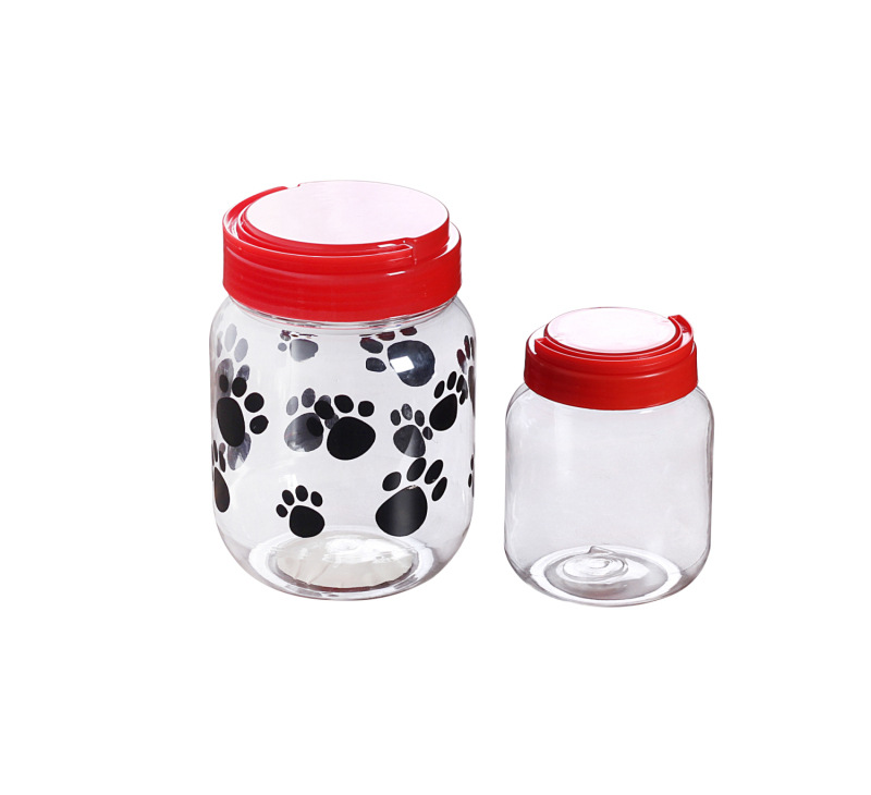 厂家直销 500ml  1200ml塑料广口糖果罐 pet透明零食瓶 全新环保