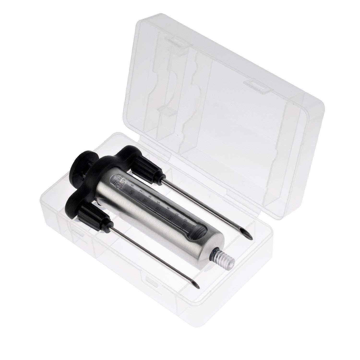 Condiment and Sauce Injector 2oz Kitchen Gadget Seasoning Injector Set Barbecue Turkey Needle