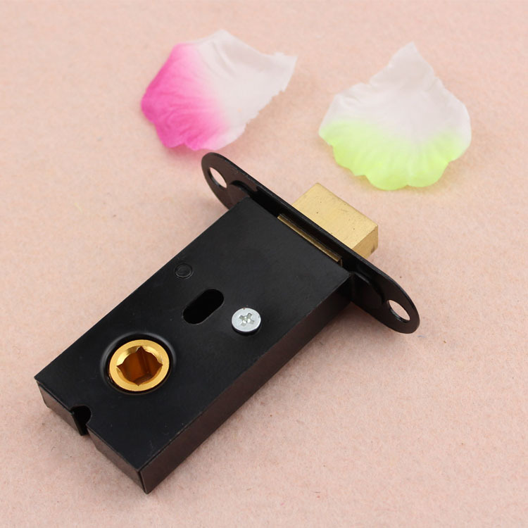 Puede ser equipado con indicador de inodoro bloqueo pequeño negro bloqueo cuerpo Perno de bloqueo de canal accesorios de Salud Pública partición puerta cerradura perno