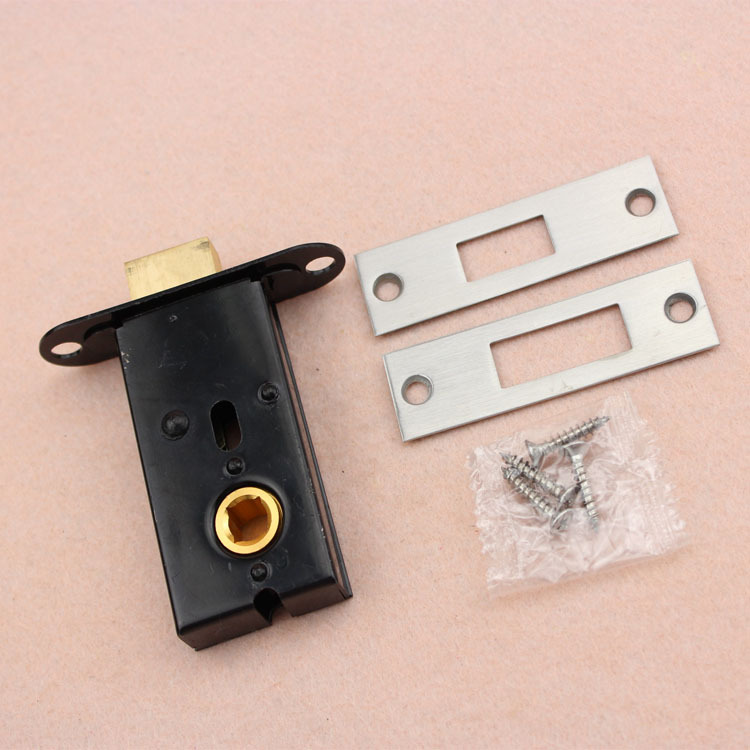 Puede ser equipado con indicador de inodoro bloqueo pequeño negro bloqueo cuerpo Perno de bloqueo de canal accesorios de Salud Pública partición puerta cerradura perno