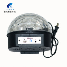 厂家批发6色MP3蓝牙水晶魔球 ktv迪斯科酒吧舞台激光灯旋转氛围灯