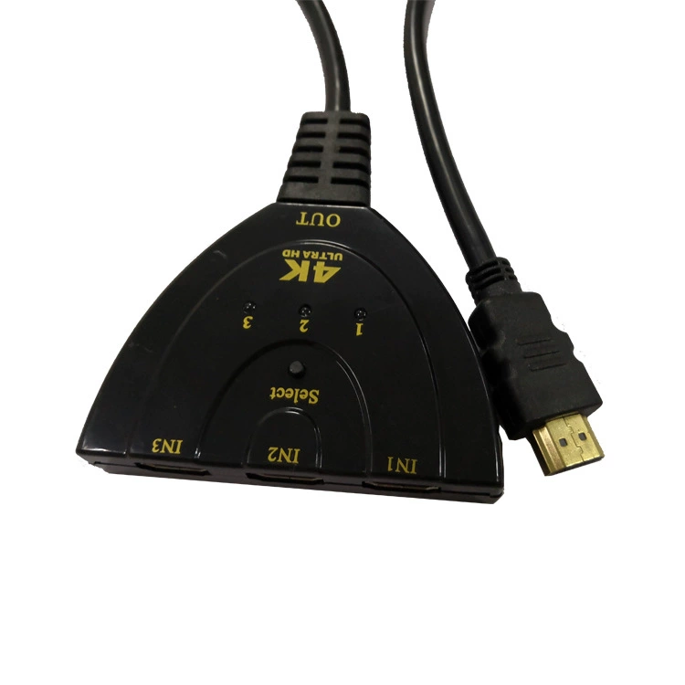 HDMI-переключатель дилер оптовый высокого разрешения HDMI переключатель 3 в 1 хвостик свитч HDMI 4K