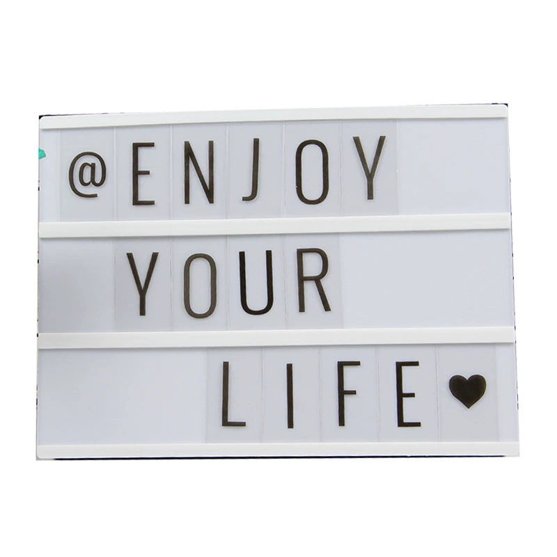 麦卡隆 Mccarron letters light box light -emitting A4 light box DIY confession card battery USB