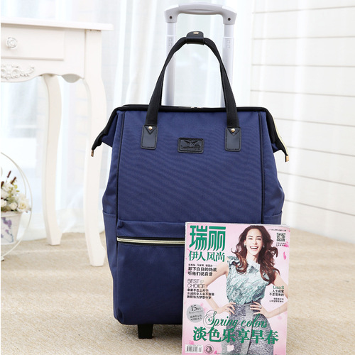 Trolley travel bag women's handbag Korean style short-distance lightweight large-capacity luggage bag women's travel bag boarding trolley bag