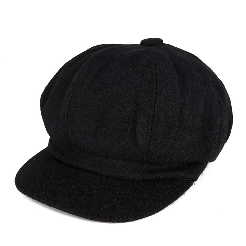 Boina 2020 Otoño e Invierno vintage lana octogonal sombrero ocho piezas pintor sombrero artístico femenino moda juvenil sombrero cálido